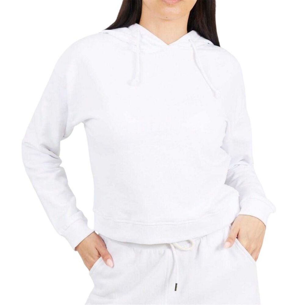 Brave Soul Womens/Ladies Crop Sweatshirt / White
